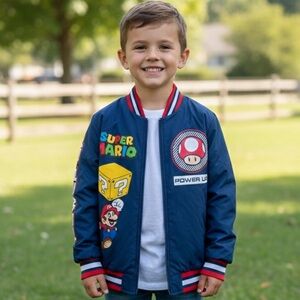 Nintendo Super Mario Colorful Logo Jacket
